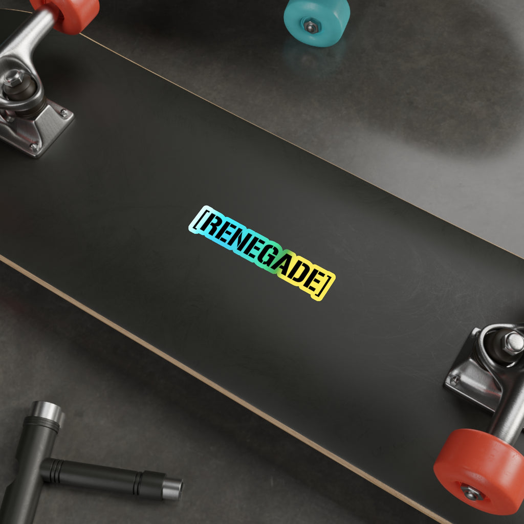 Renegade Holographic Censorbar sticker