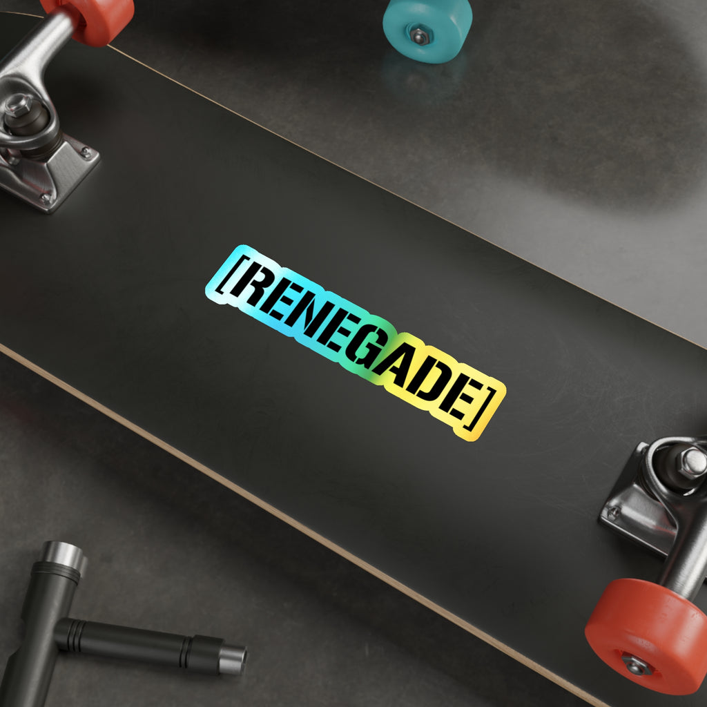 Renegade Holographic Censorbar sticker
