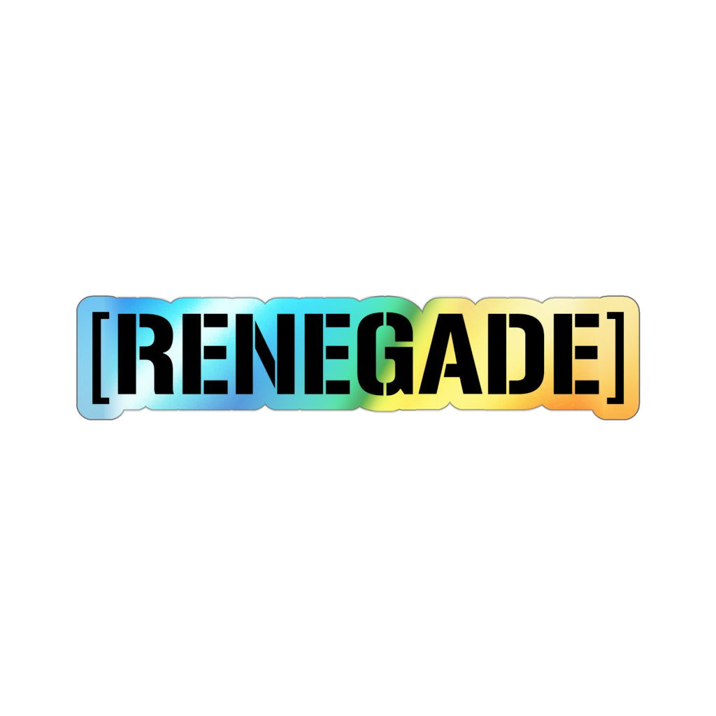 Renegade Holographic Censorbar sticker