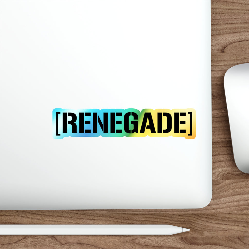 Renegade Holographic Censorbar sticker