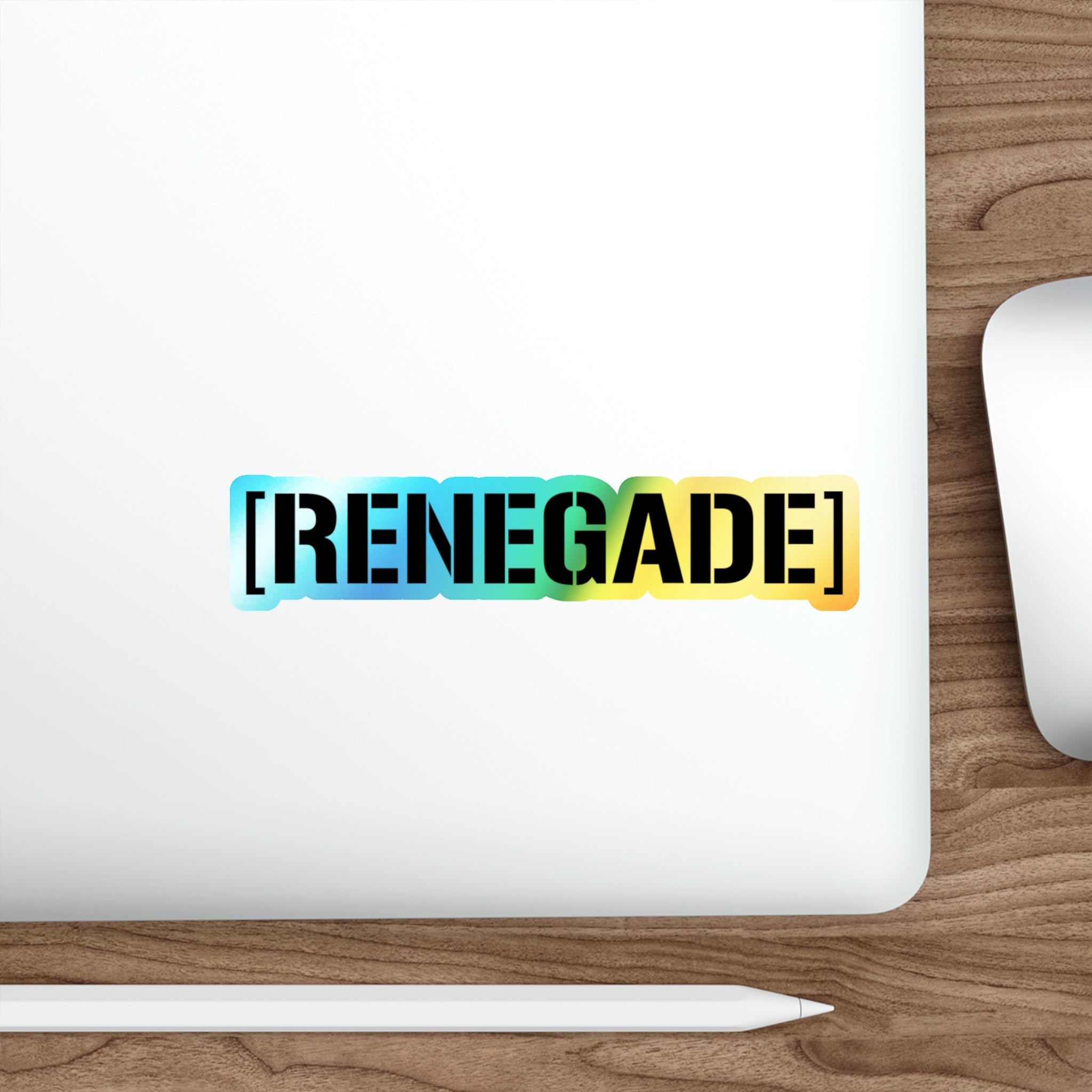 Renegade Holographic Censorbar sticker