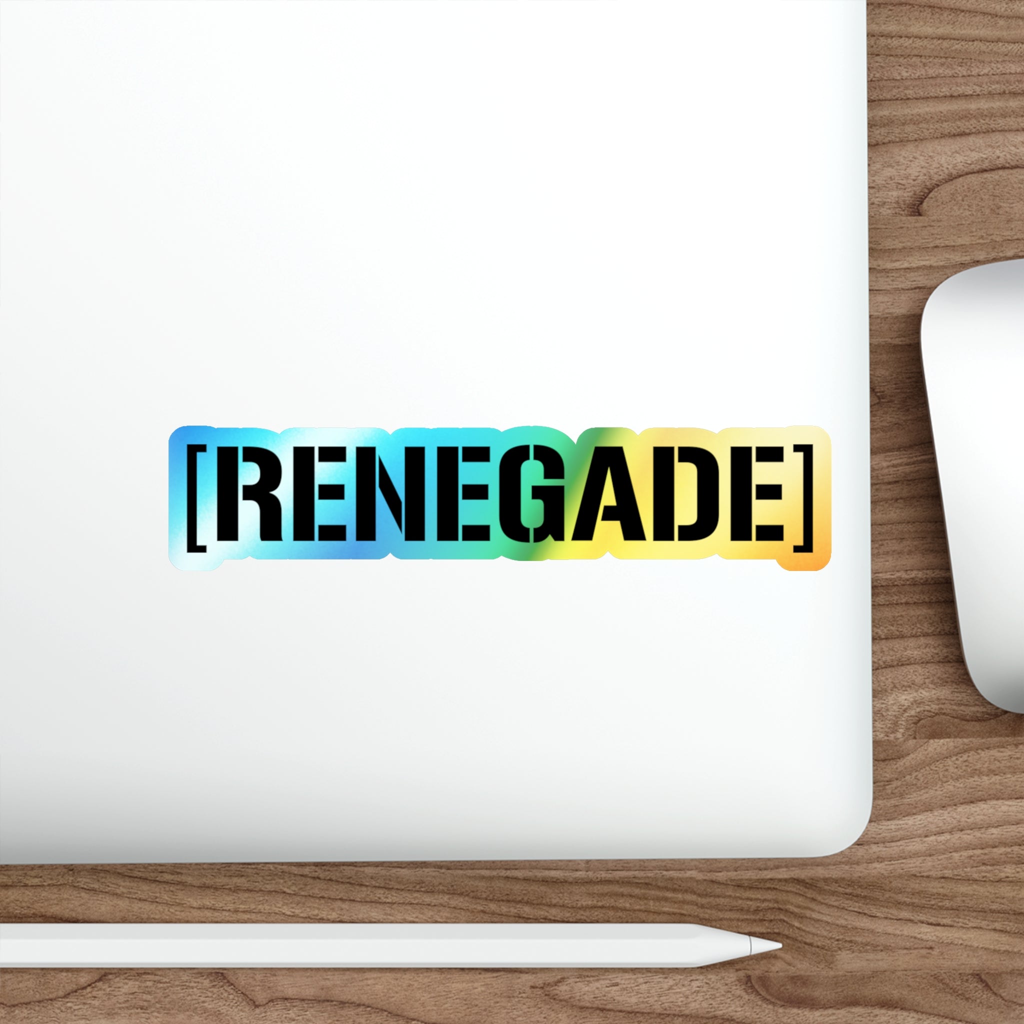 Renegade Holographic Censorbar sticker