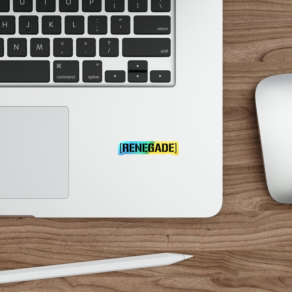 Renegade Holographic Censorbar sticker